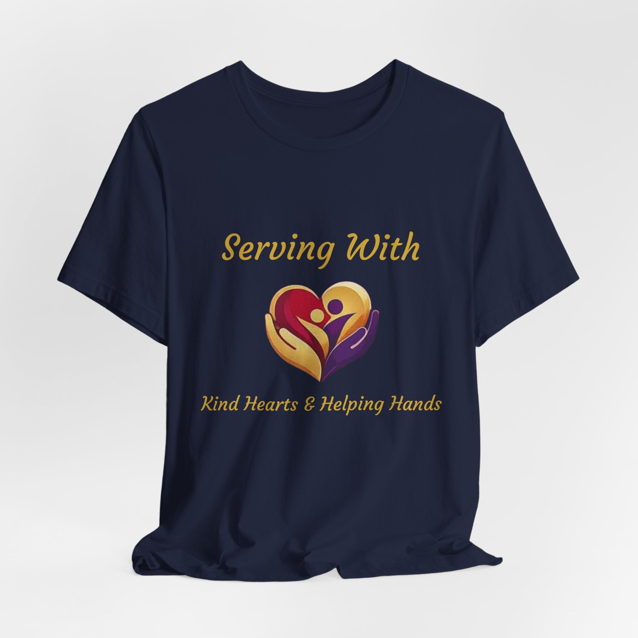 Serving With Kind Hearts & Helping Hands Logo Tee — Charity Volunteer T-Shirt