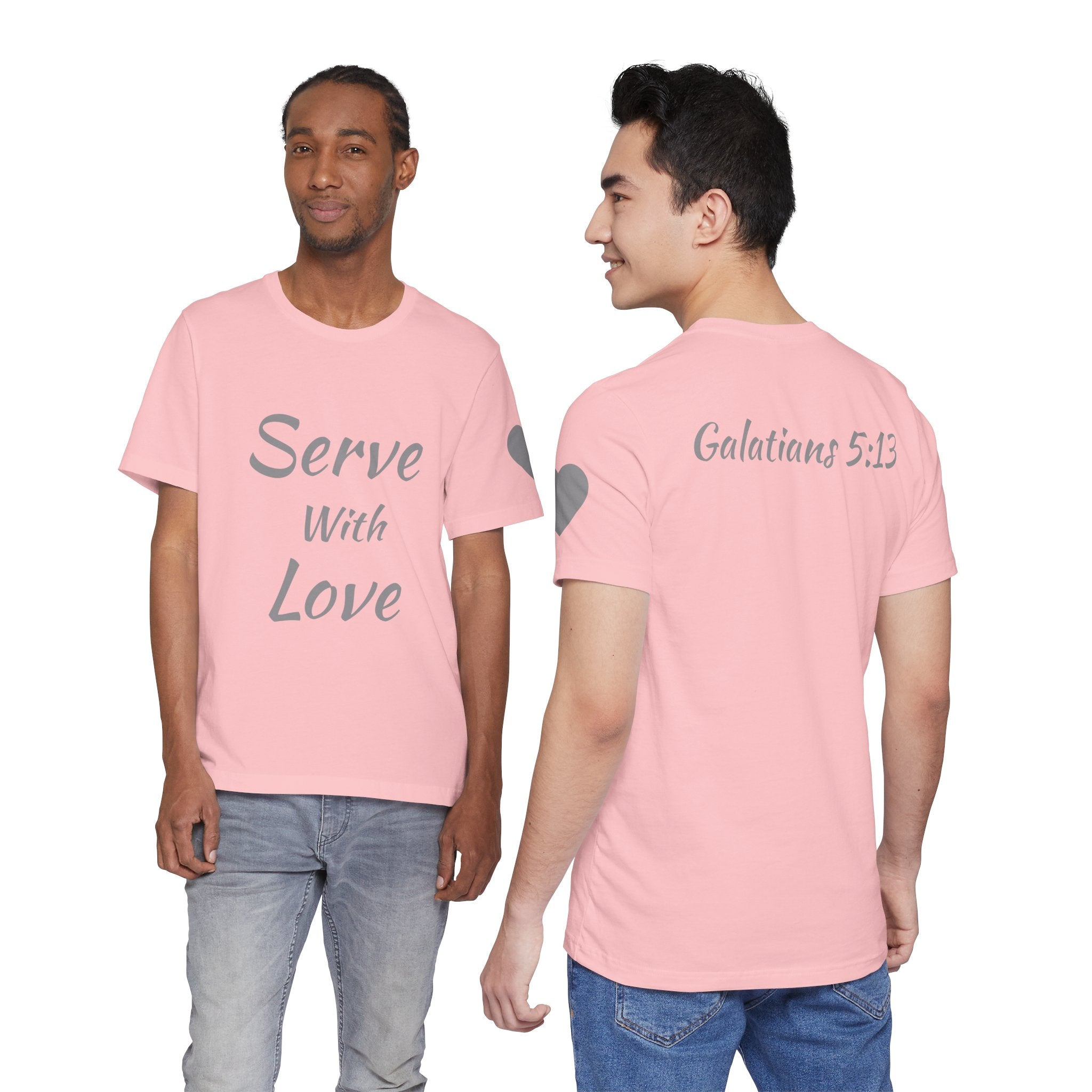 Serve With Love Tee — Heartfelt Volunteer/Charity Short Sleeve Shirt