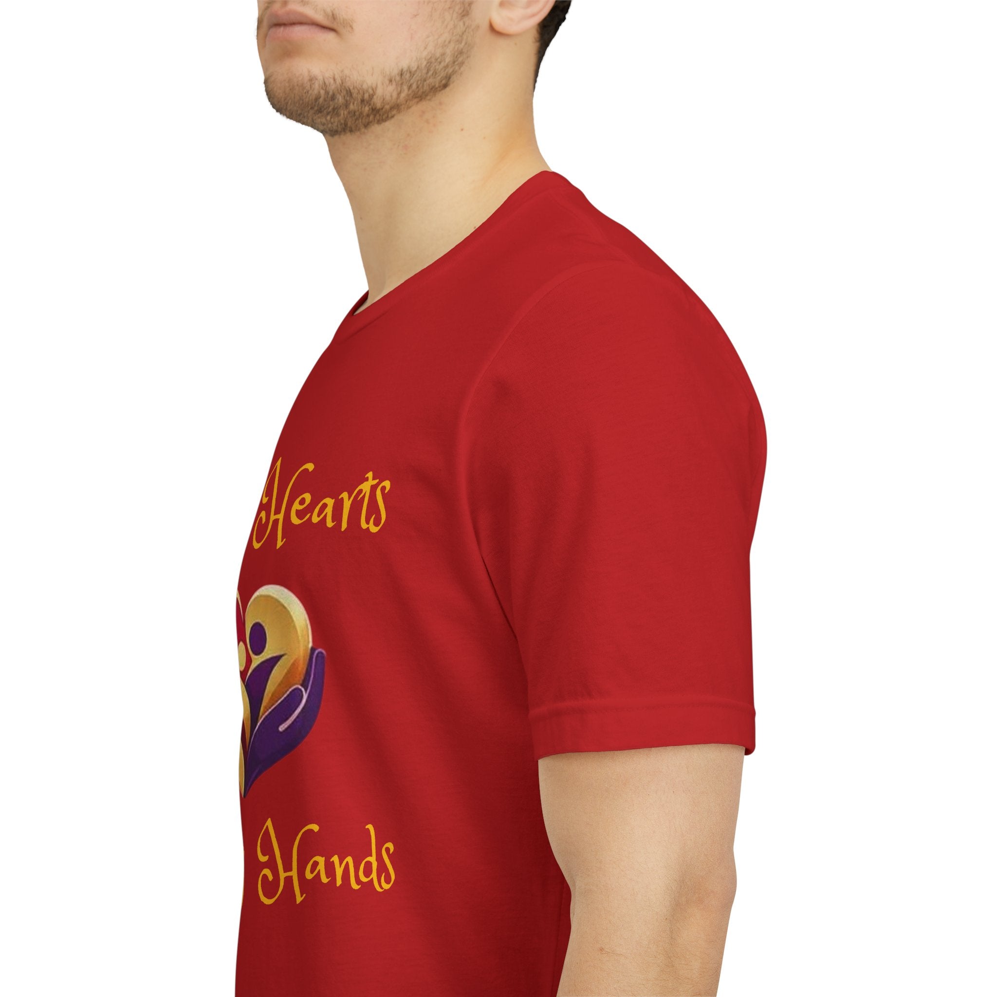 Kind Hearts Helping Hands T‑Shirt — Volunteer & Charity Heart Logo Tee