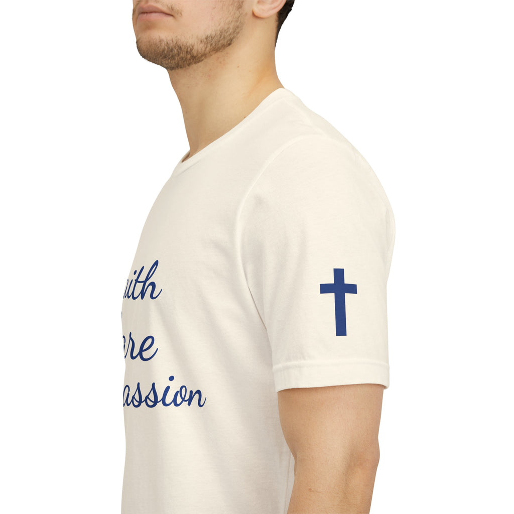 Faith Care Compassion T-Shirt — Heart Compassion Tee for Nurses & Caregivers