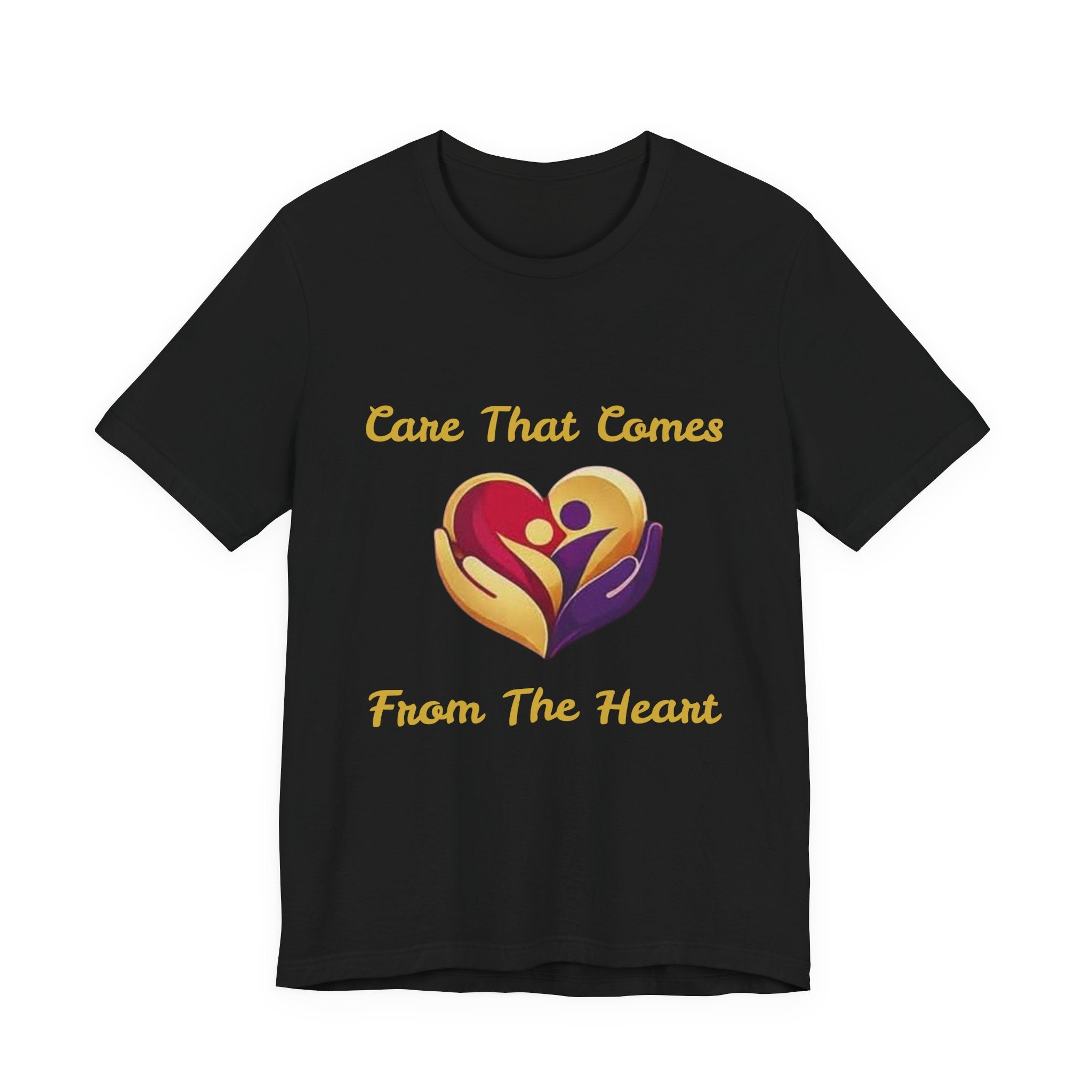 Care That Comes From The Heart Logo Tee — Heartfelt Logo T-Shirt for Caregivers & Supporters