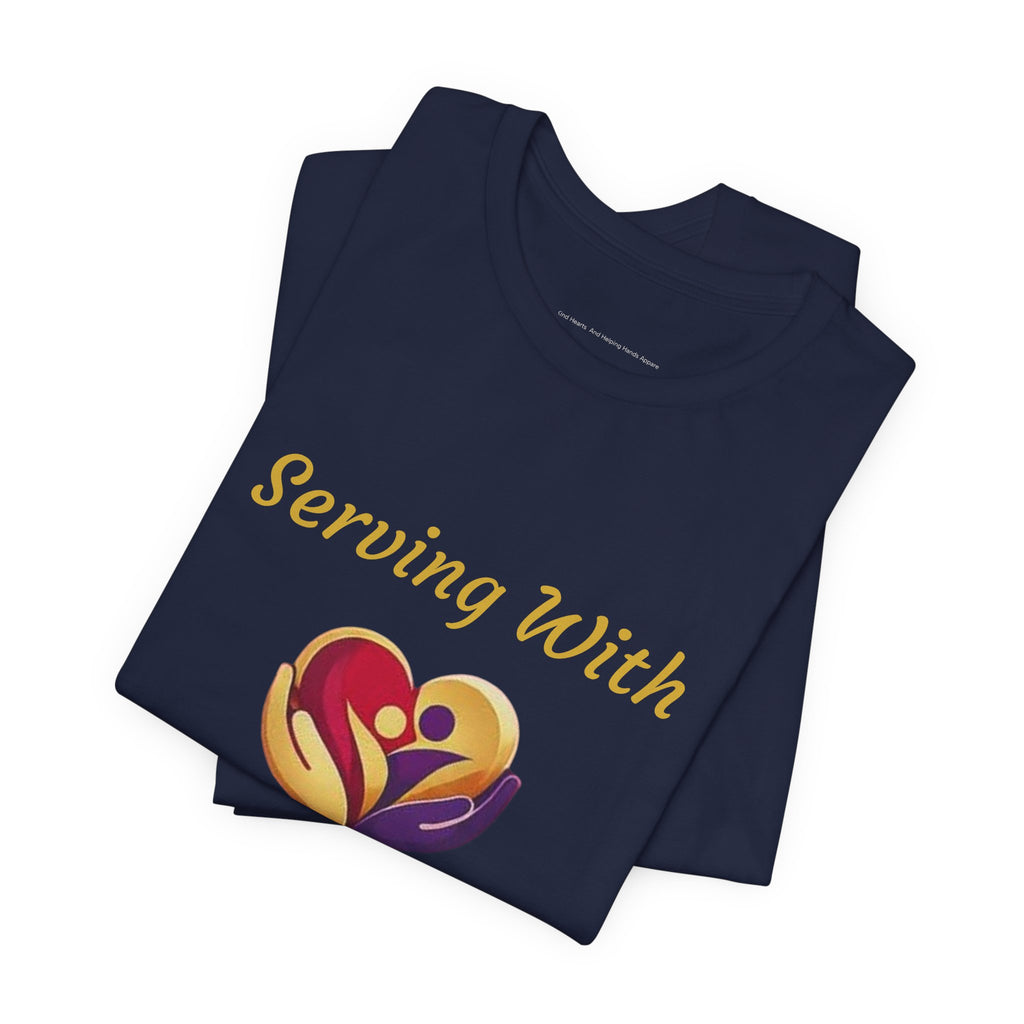 Serving With Kind Hearts & Helping Hands Logo Tee — Charity Volunteer T-Shirt