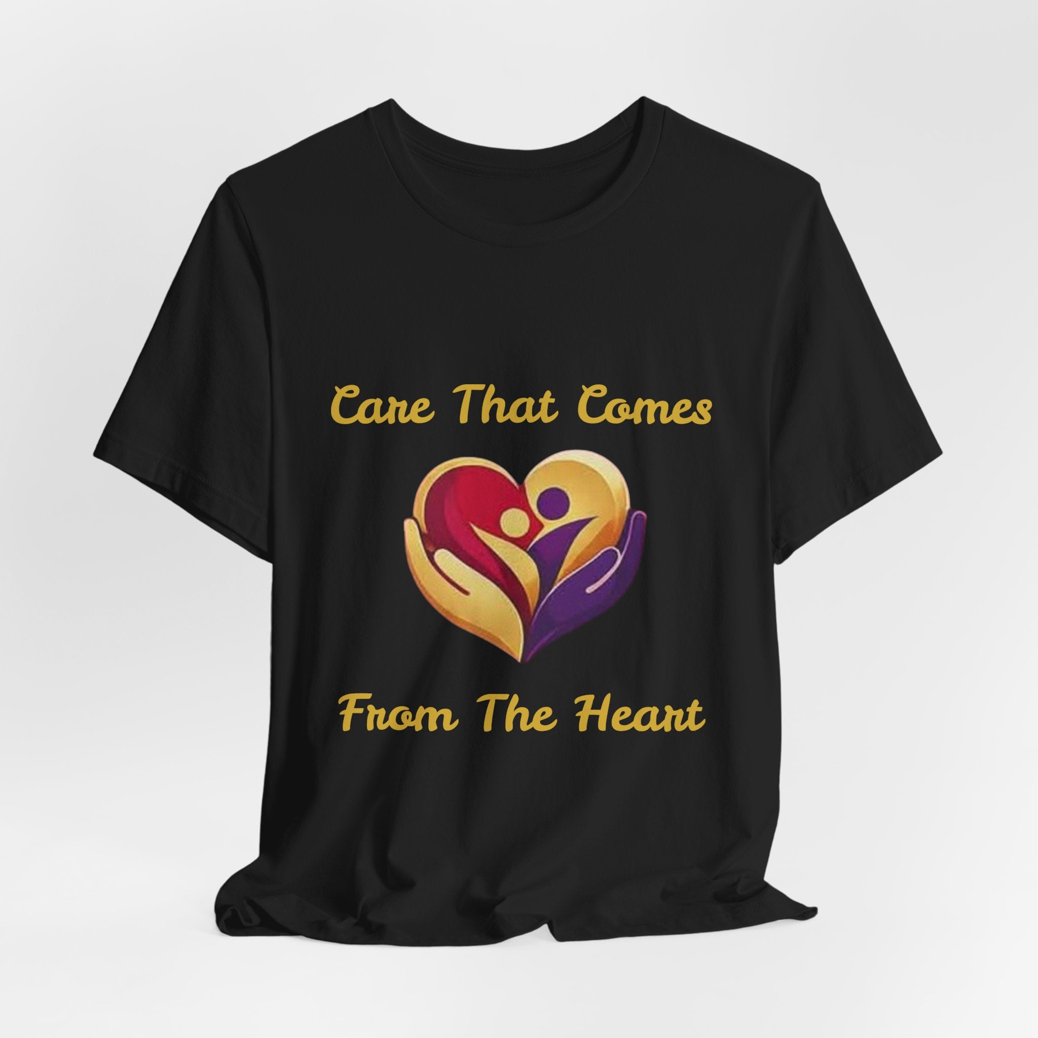 Care That Comes From The Heart Logo Tee — Heartfelt Logo T-Shirt for Caregivers & Supporters