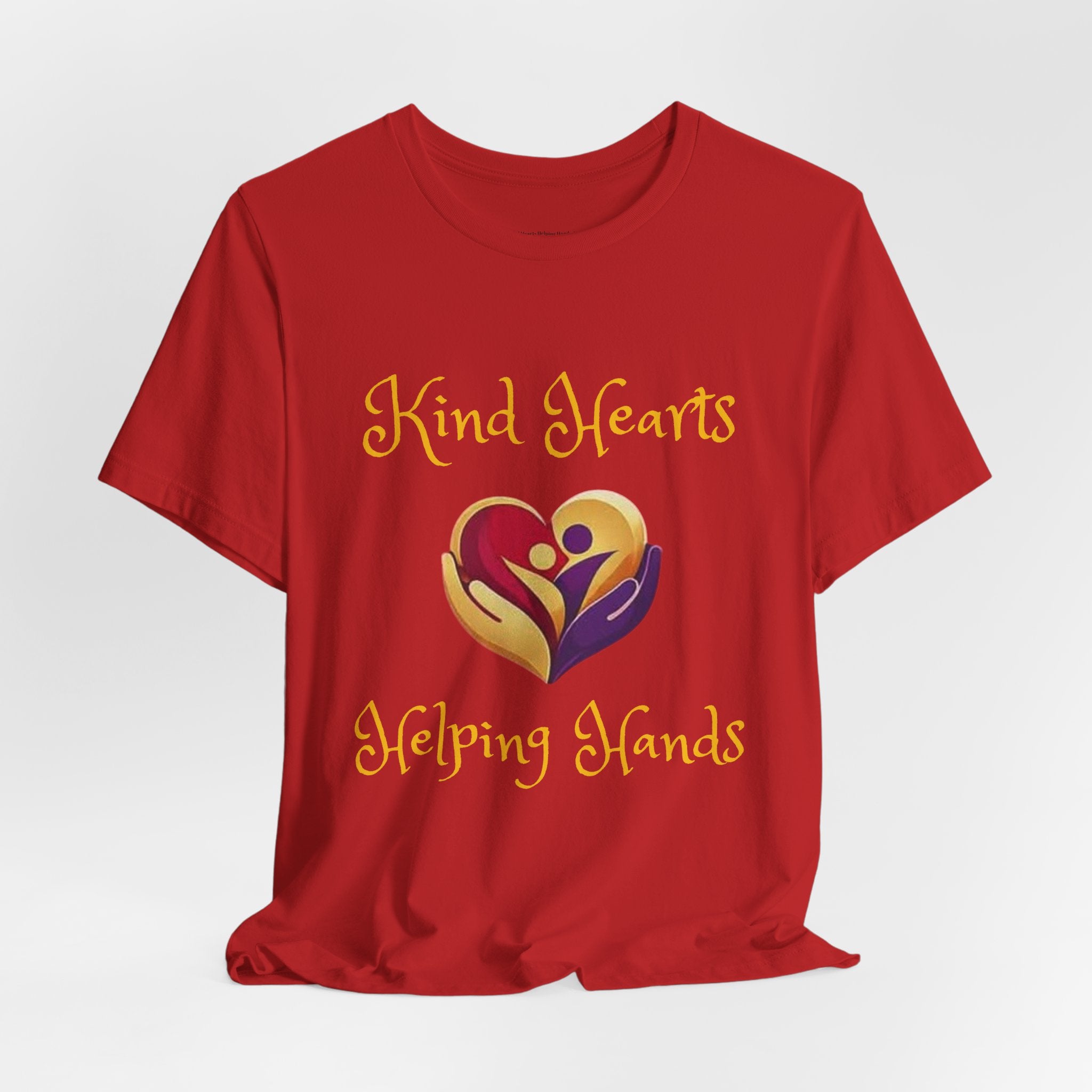 Kind Hearts Helping Hands T‑Shirt — Volunteer & Charity Heart Logo Tee