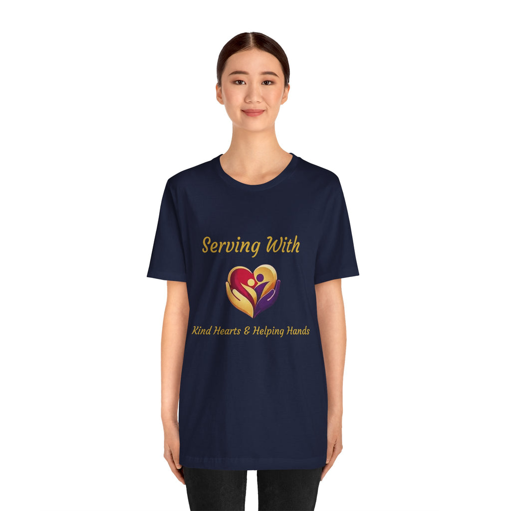 Serving With Kind Hearts & Helping Hands Logo Tee — Charity Volunteer T-Shirt