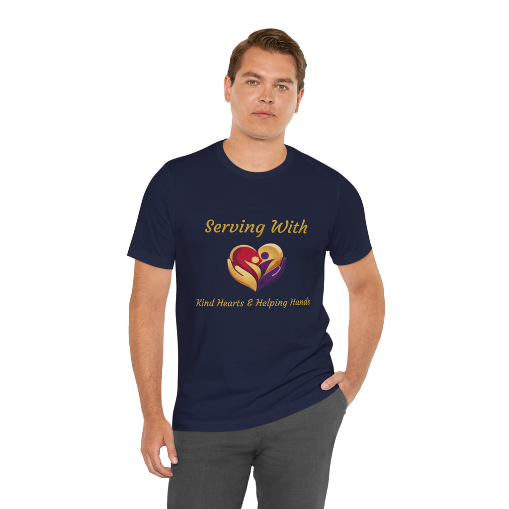 Serving With Kind Hearts & Helping Hands Logo Tee — Charity Volunteer T-Shirt
