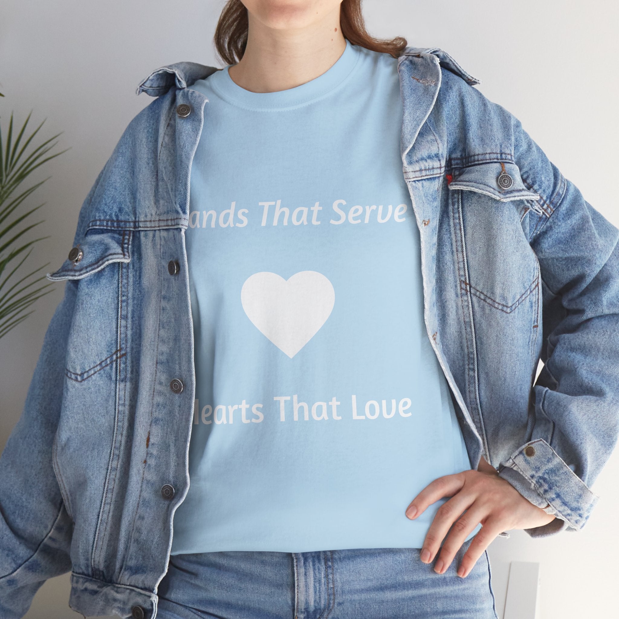 Hands That Serve, Hearts That Love Tee — Volunteer & Service Appreciation T-Shirt