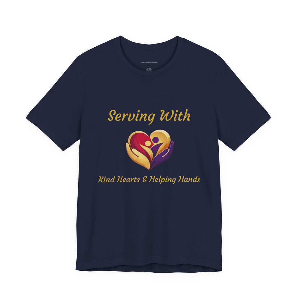 Serving With Kind Hearts & Helping Hands Logo Tee — Charity Volunteer T-Shirt