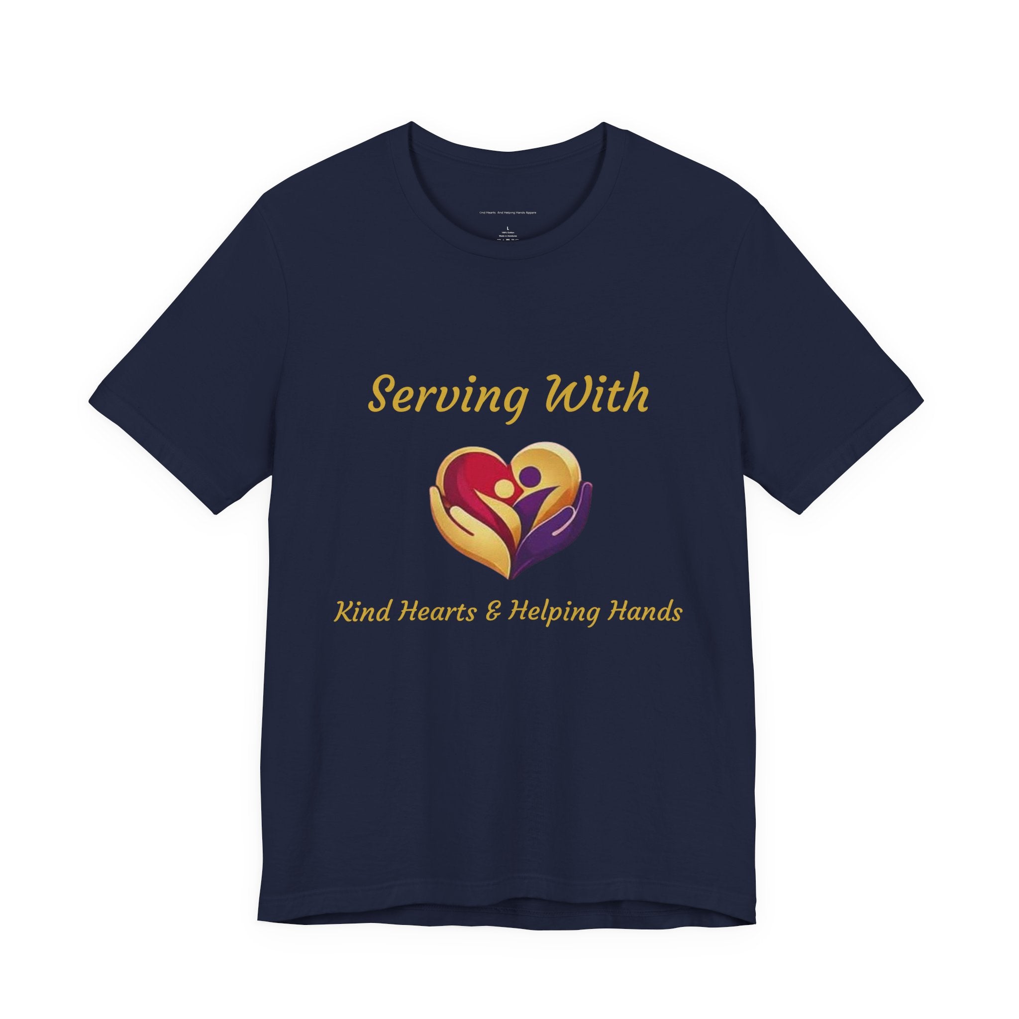 Serving With Kind Hearts & Helping Hands Logo Tee — Charity Volunteer T-Shirt